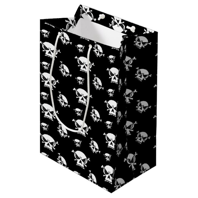 Skull Boys Medium Gift Bag (Front Angled)