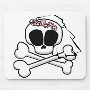 Skull Bride Gifts Mouse Pad