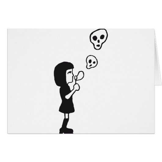 skull bubbles cards (Front Horizontal)