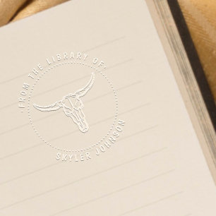 Skull Bull Custom Library Book Embosser