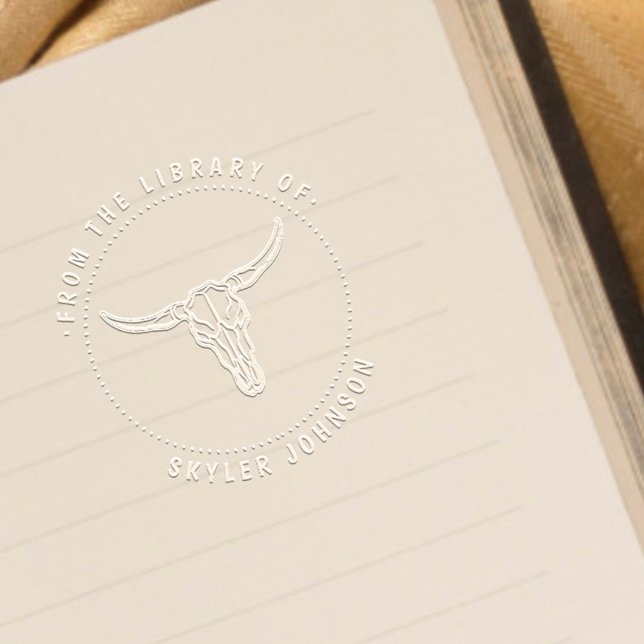 Skull Bull Custom Library Book Embosser (Creator Uploaded)
