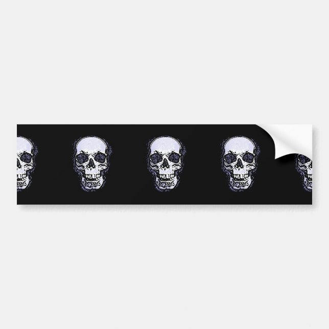 Skull Bumper Sticker (Front)