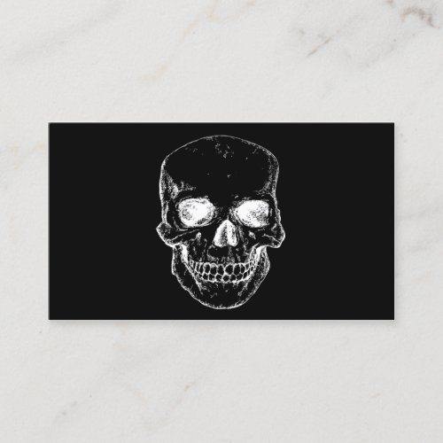 skull business card template