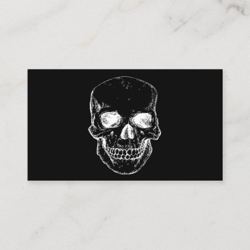 Customizable skull business card template