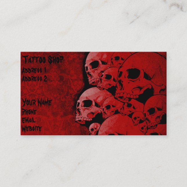 skull business card (Front)