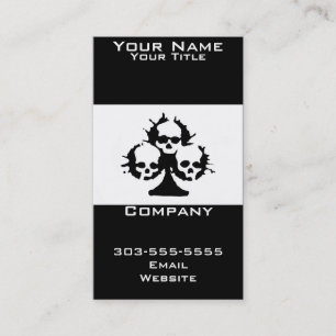 skull business card