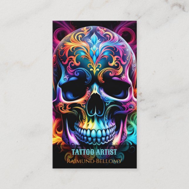 Skull Business Card (Front)