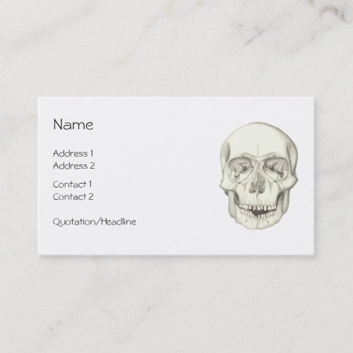 Skull business cards