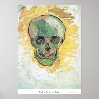 Skull  by Vincent van Gogh Poster