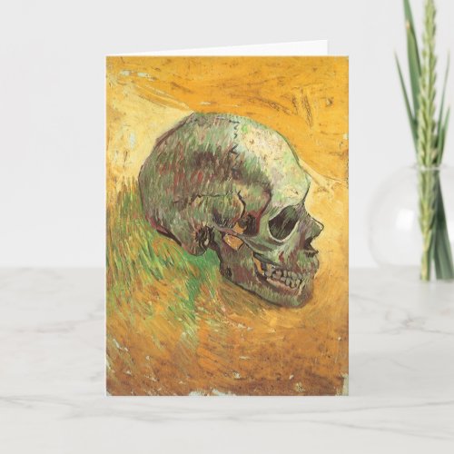 Skull by Vincent van Gogh Vintage Impressionism Card