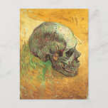 Skull by Vincent van Gogh, Vintage Impressionism Postcard<br><div class="desc">Skull (1887-1888) by Vincent van Gogh is a vintage still life Post Impressionism fine art painting. Human anatomy featuring a profile of a skeletal skeleton skull. About the artist: Vincent Willem van Gogh (1853-1890) was a Post Impressionist painter whose work was most notable for its rough beauty, emotional honesty, and...</div>
