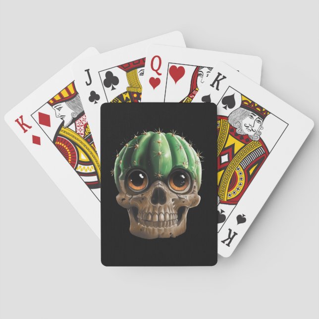Skull Cactus Playing Cards (Back)