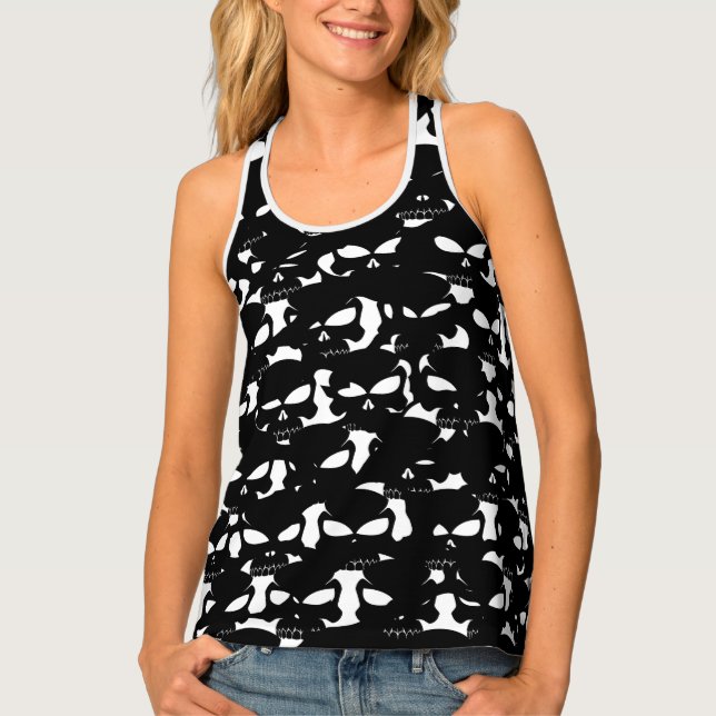 Skull Camo Chic Tank Top (Front)
