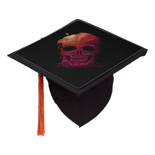 Skull Candle Graduation Cap Topper