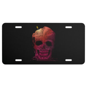 Skull Candle License Plate
