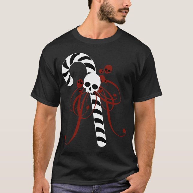 Skull Candy Cane T-Shirt (Front)
