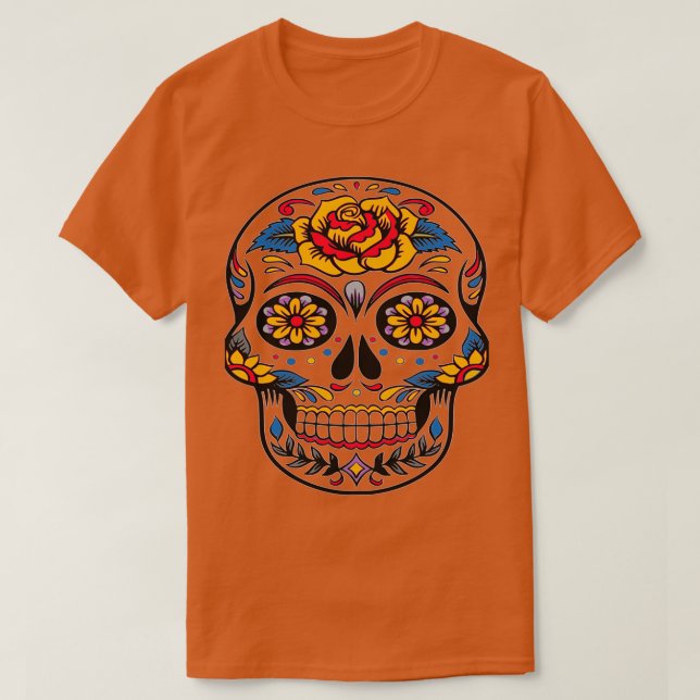 Skull Candy Decoration Day of the Death T-Shirt (Design Front)