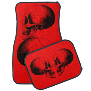 Skull Car Floor Mats (Full Set)