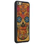 Skull Carved Wood iPhone Case (Right)