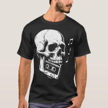 Skull Cassette Punk Black