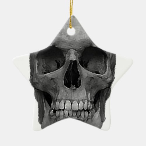 Skull Ceramic Ornament