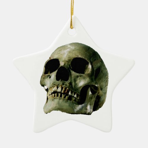 Skull Ceramic Ornament