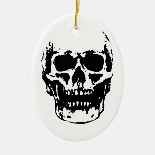 Skull Ceramic Ornament