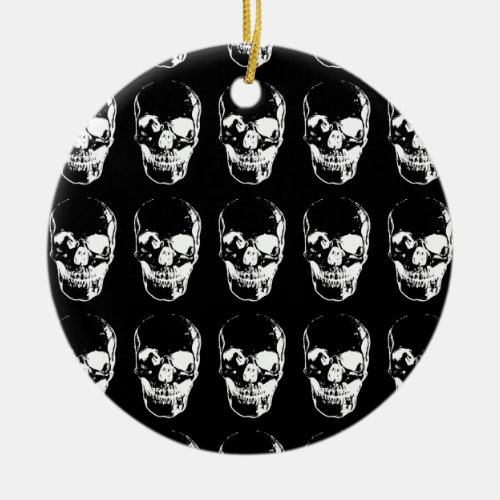 Skull Ceramic Ornament