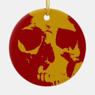 Skull Ceramic Ornament