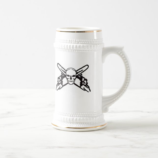 Skull & Chainsaws Beer Stein (Right)