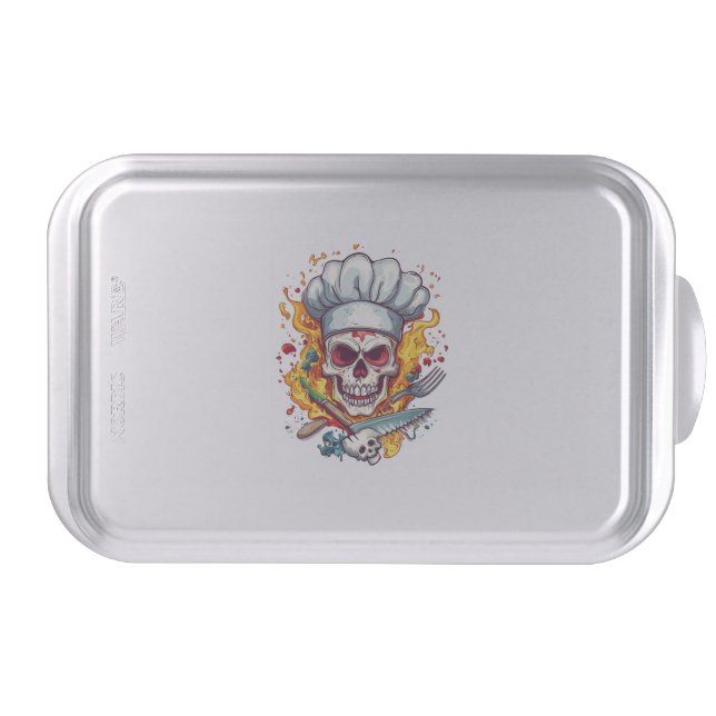 Skull Chef Kitchen Master Cake Pan (Front)