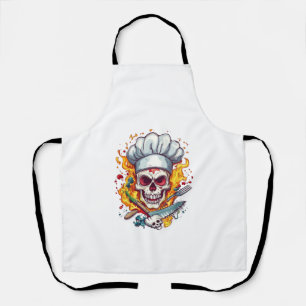 Skull Chef Madness � Funny Cooking Skeleton Apron