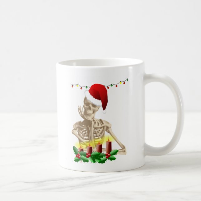 skull christmas coffee mug (Right)