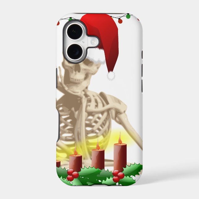 skull christmas iphone case (Back)