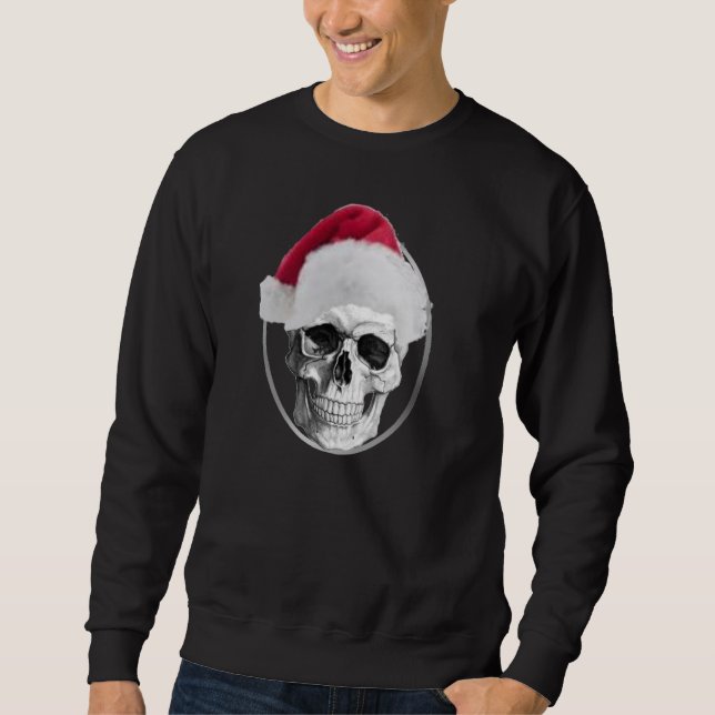 Skull Christmas Santa Sweatshirt (Front)