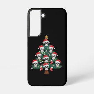 Skull Christmas Tree Pajama Cool Skeleton Santa Samsung Galaxy S22 Case