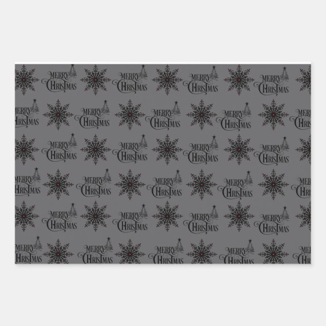 Skull Christmas Wrapping Paper (Front)