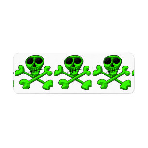 skull classic round sticker
