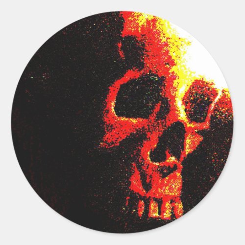 Skull Classic Round Sticker