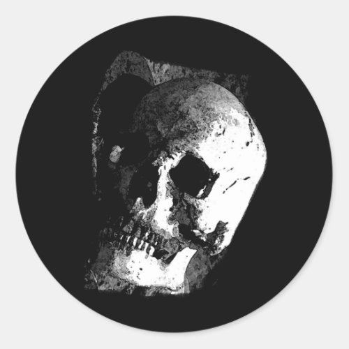 Skull Classic Round Sticker