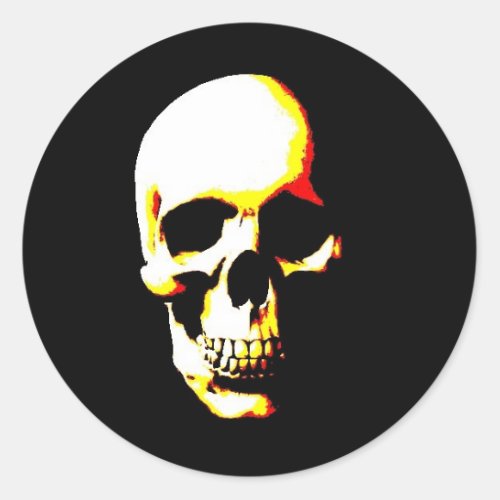 Skull Classic Round Sticker