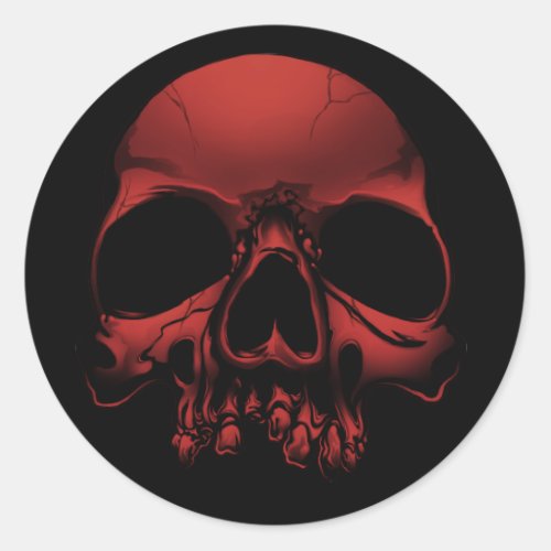 Skull Classic Round Sticker