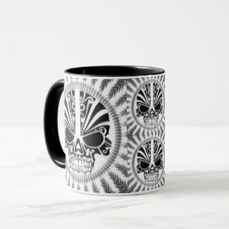 skull coffee mug