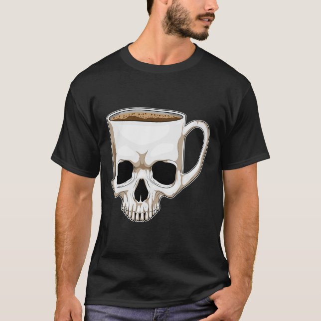 Skull Coffee Mug T-Shirt (Front)