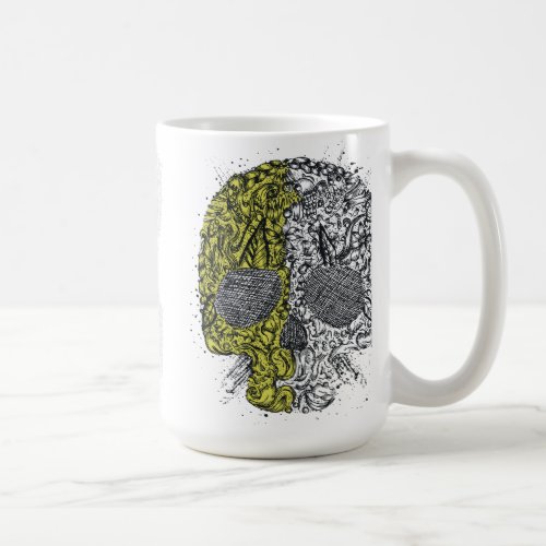Skull Color Style Coffee Mug