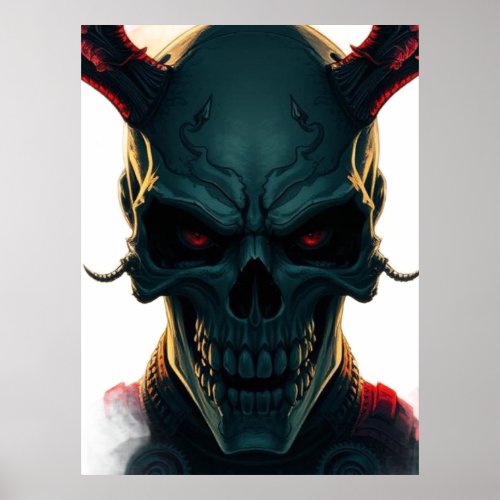 Skull Comics Style Illustration Fantasy Art