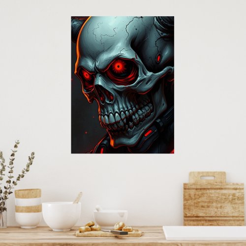 Skull Comics Style Illustration Fantasy Art