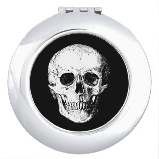 Skull compact mirror