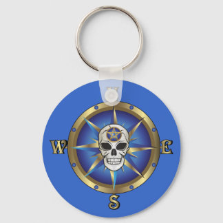 Skull Compass Keychain