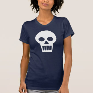 Skull Confetti Graphic White T-Shirt